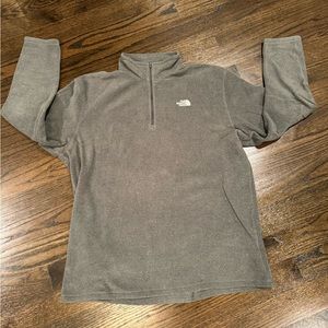 The North Face Jacket Men's Large Gray Fleece Pullover 1/4 Zip. XXL
